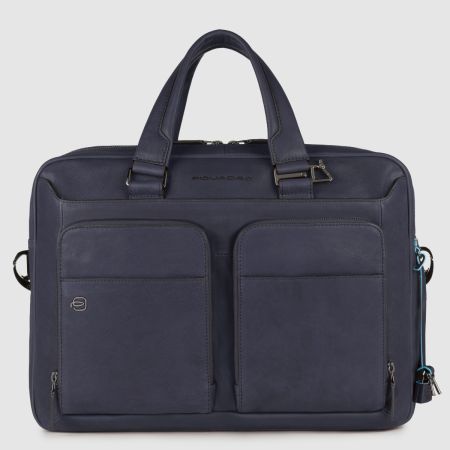 Piquadro 14" Laptop Business Bag, Ocean Blue