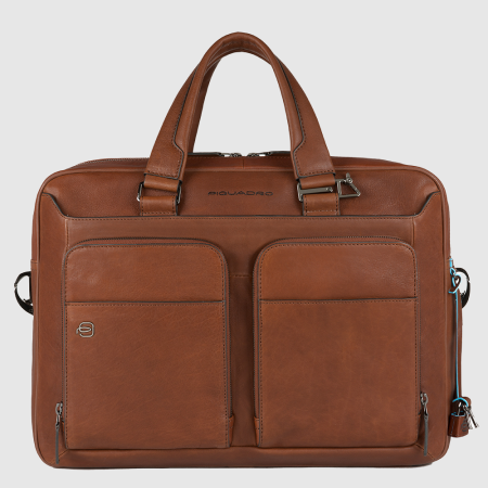 Piquadro 14" Laptop Business Bag, Tobacco