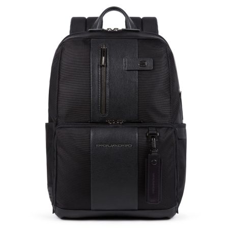 Piquadro 14" Laptop Backpack with USB, anti-theft, CONNEQU - Black