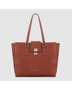 Piquadro 15.6" Laptop Tote Bag, Tobacco