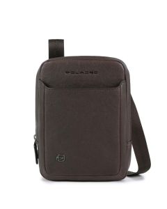 Piquadro Crossbody Bag iPAD® mini, Dark Brown