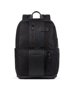 Piquadro 14" Laptop Backpack with USB, anti-theft, CONNEQU - Black