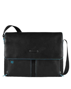 Piquadro 14" Laptop Messenger Bag, Black